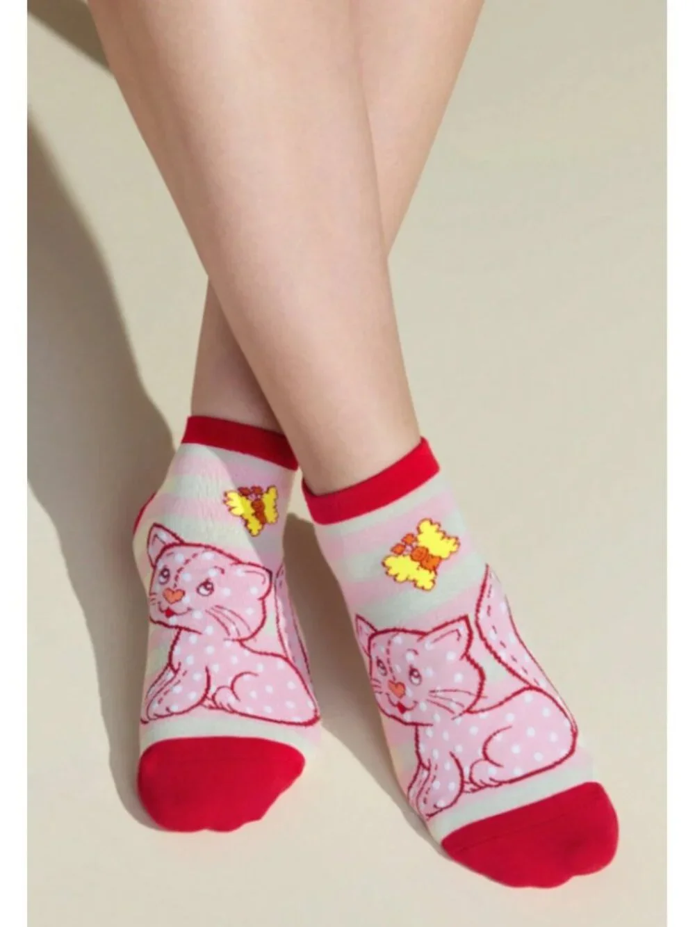 Strawberry Shortcake Ankle Socks – 3-Pack of Cute Cartoon Graphic Socks One Size